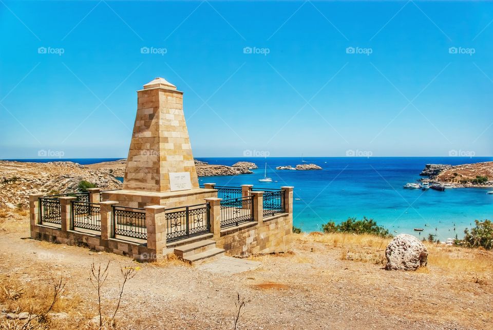 Memorial to Yannis Zigdis, LINDOS