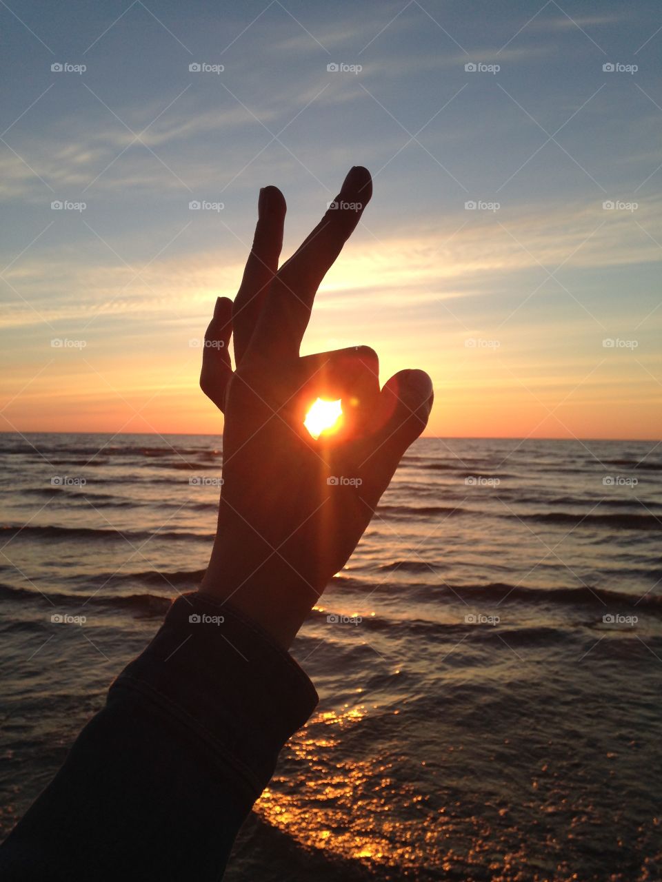 Sunset in Jurmala, Latvia