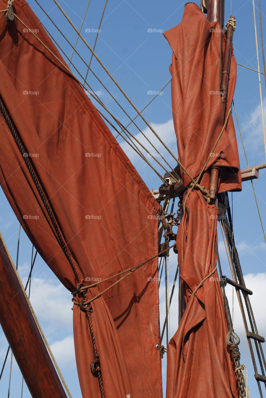 Suffolk barge sails