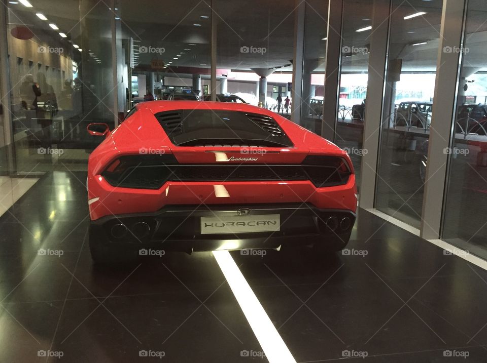 Lamborghini at the Bologna Airport 