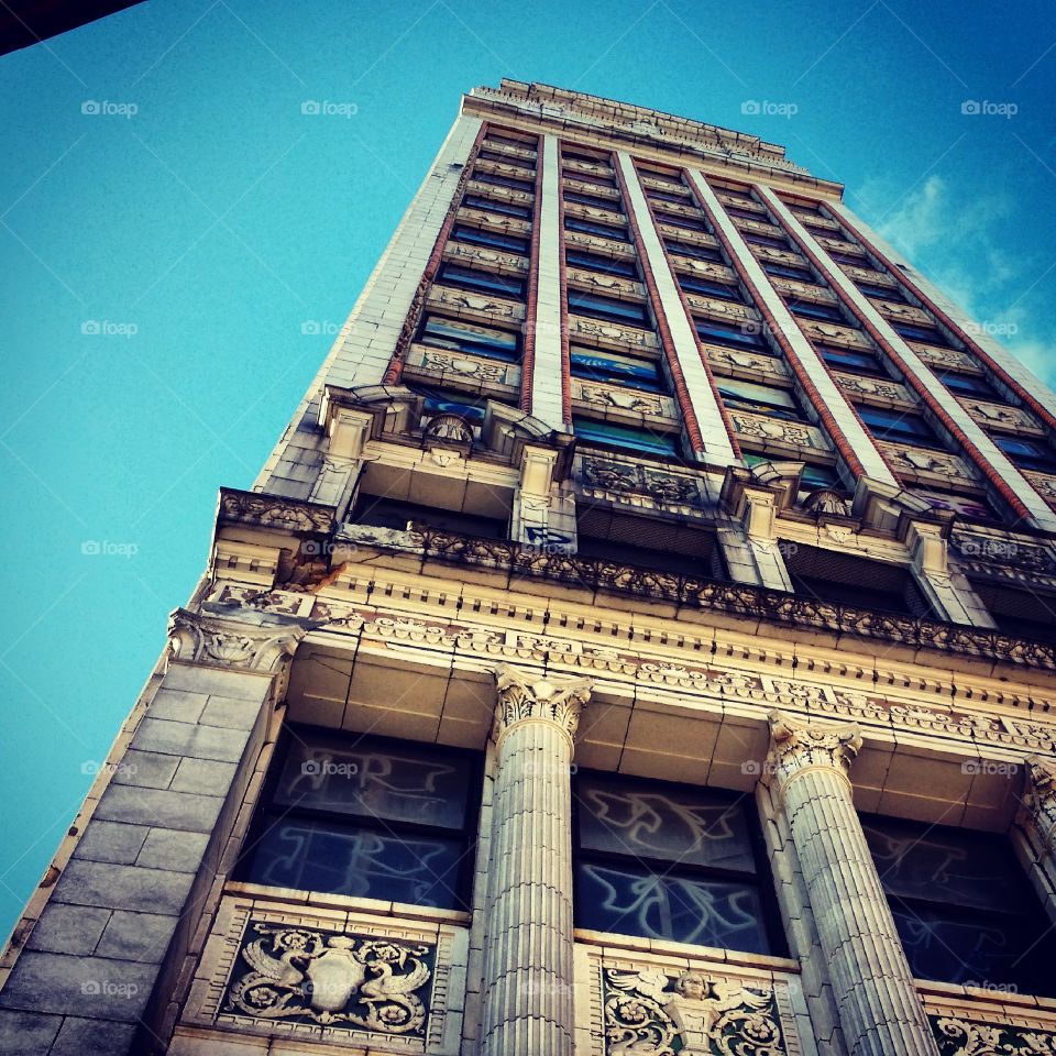 Detroit Building. Taken near the base of building