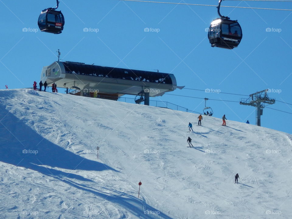 Skiing slopes