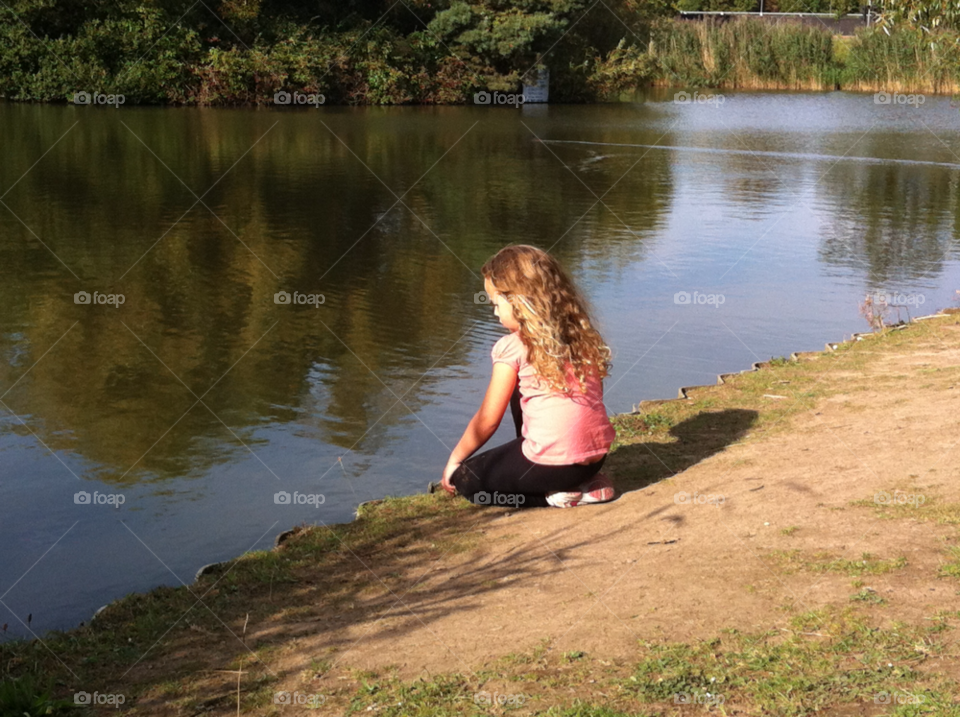 Girl, Water, Woman, Outdoors, Nature