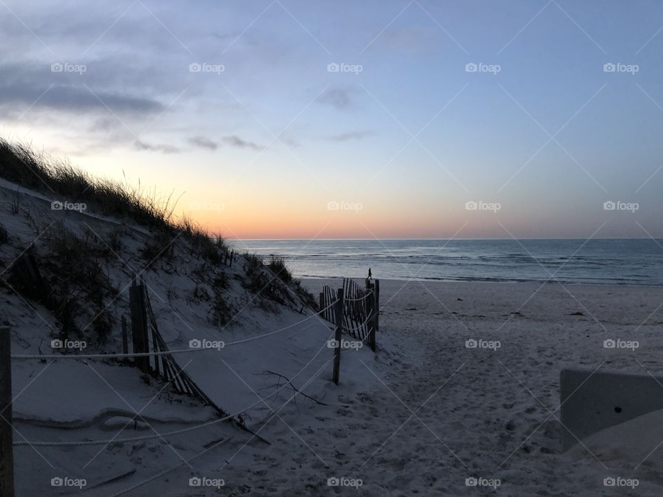 Cape Cod sunset over the dunes