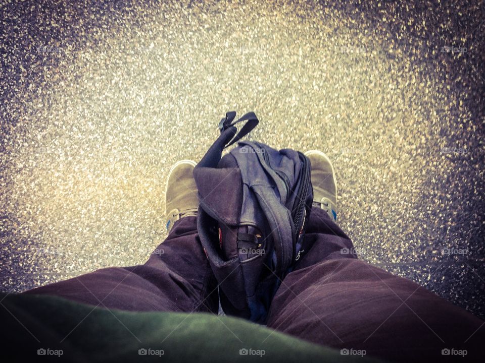 Going home. Pic taken in the metro while I was going home. 