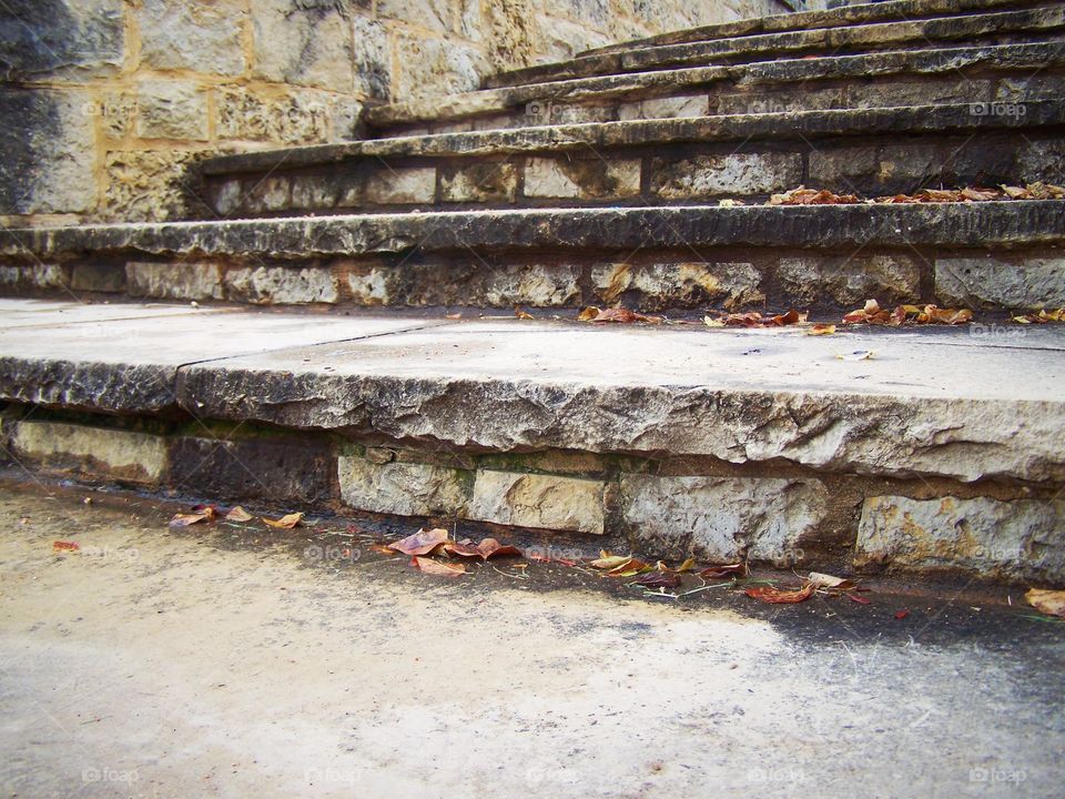 Side Angle Stone Steps