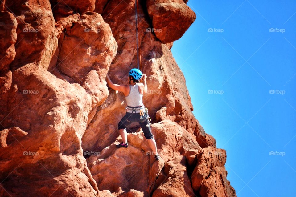 Rock climbing