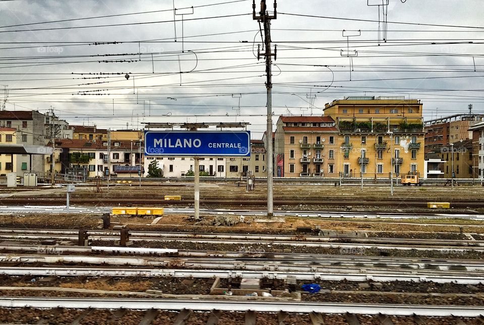 Milano Centrale. Approaching Milan Central Train Station 