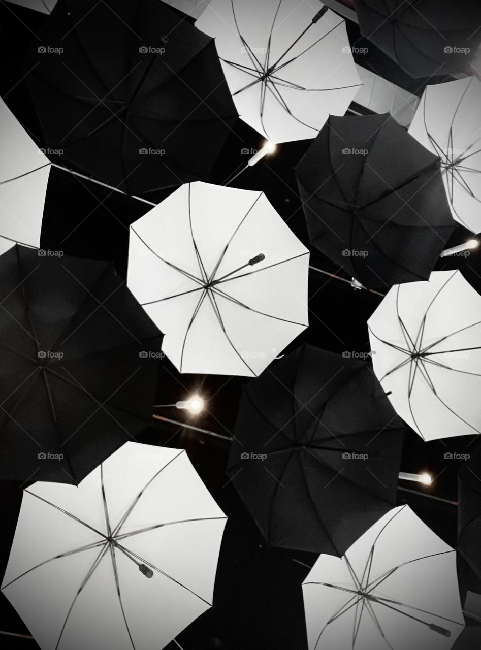 An umbrellas roof