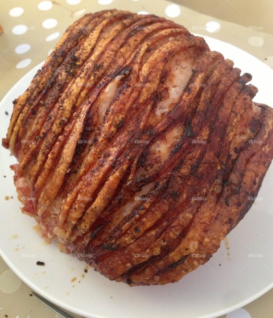 Roast crackling pork