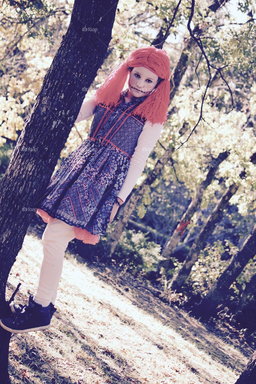 Raggedy Anne in the Forrest 