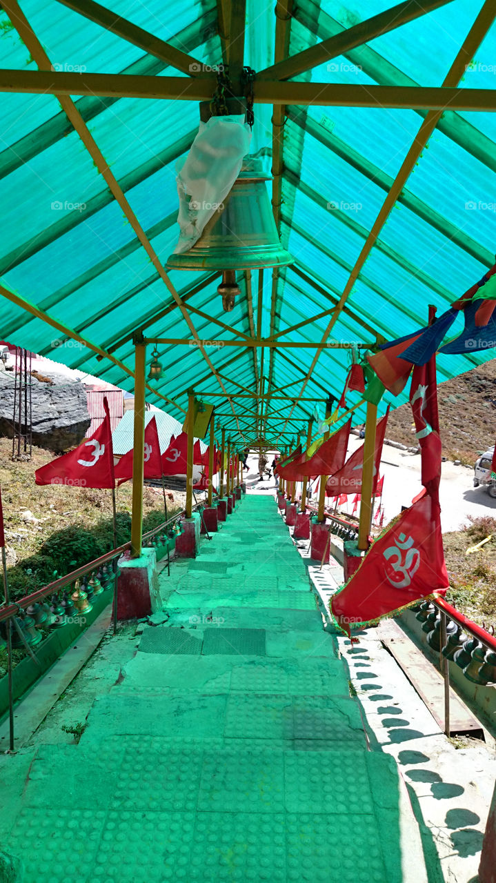 Religious flags at zuluk