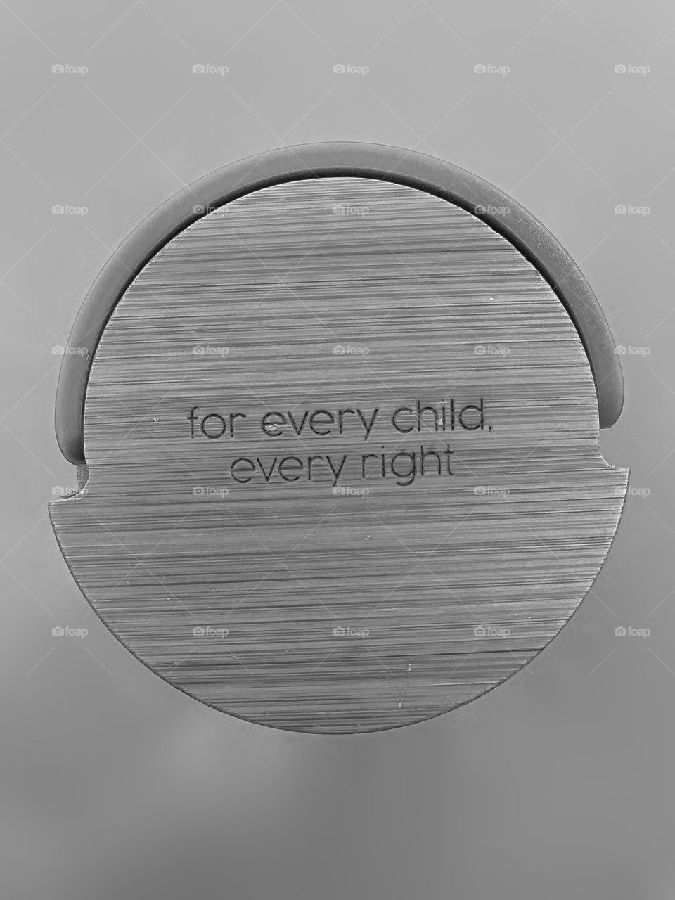 Logo unicef, for every child every right.