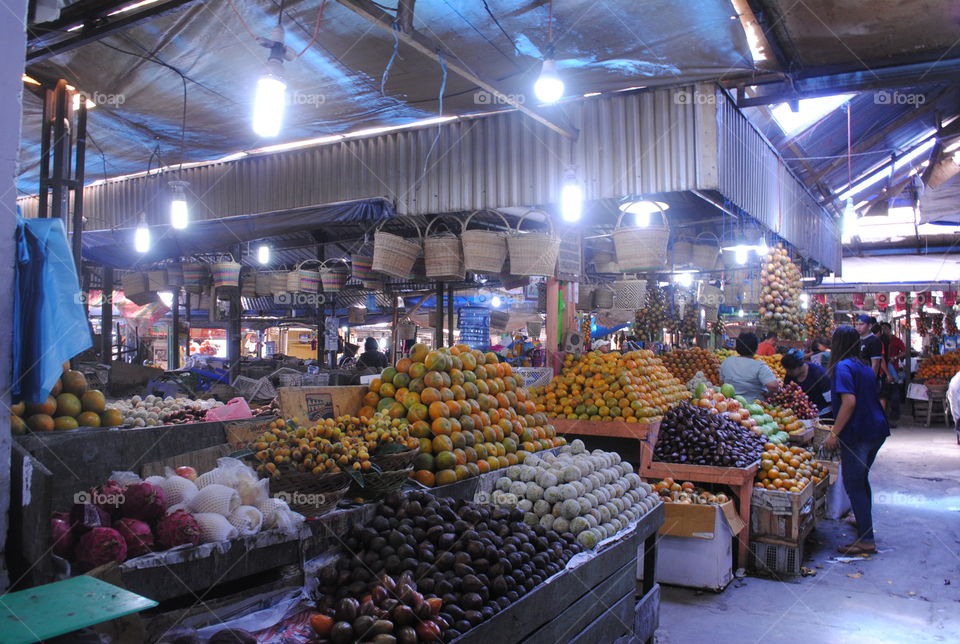 fruits market on mountain