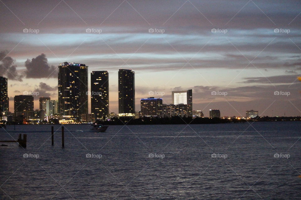 Miami Sunset Cityscapes 