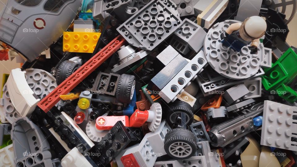 Looking at the mess.