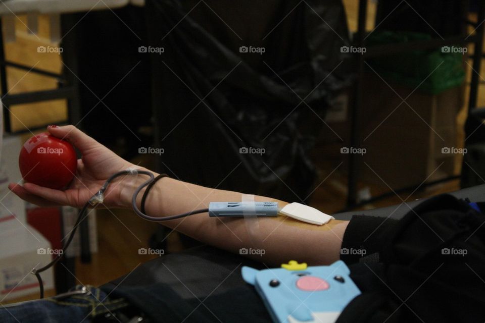 Giving blood