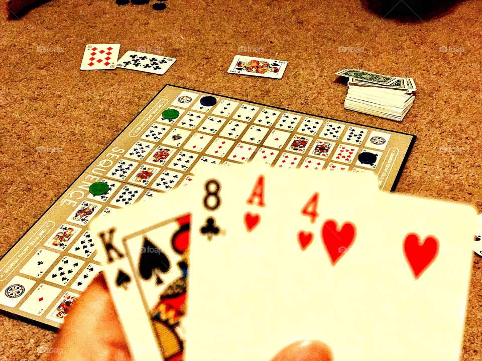 Sequence game in action 