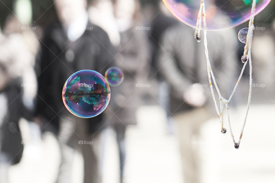 Close-up of bubbles