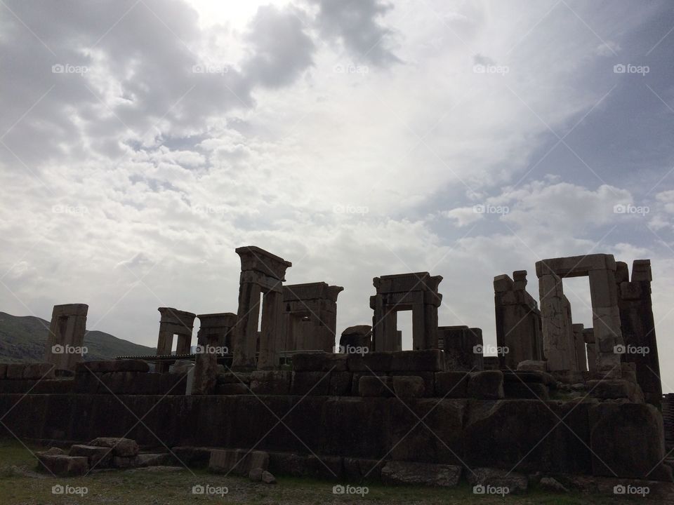 Burned persepolis. Taken by iphone 5s at persepolis in shiraz