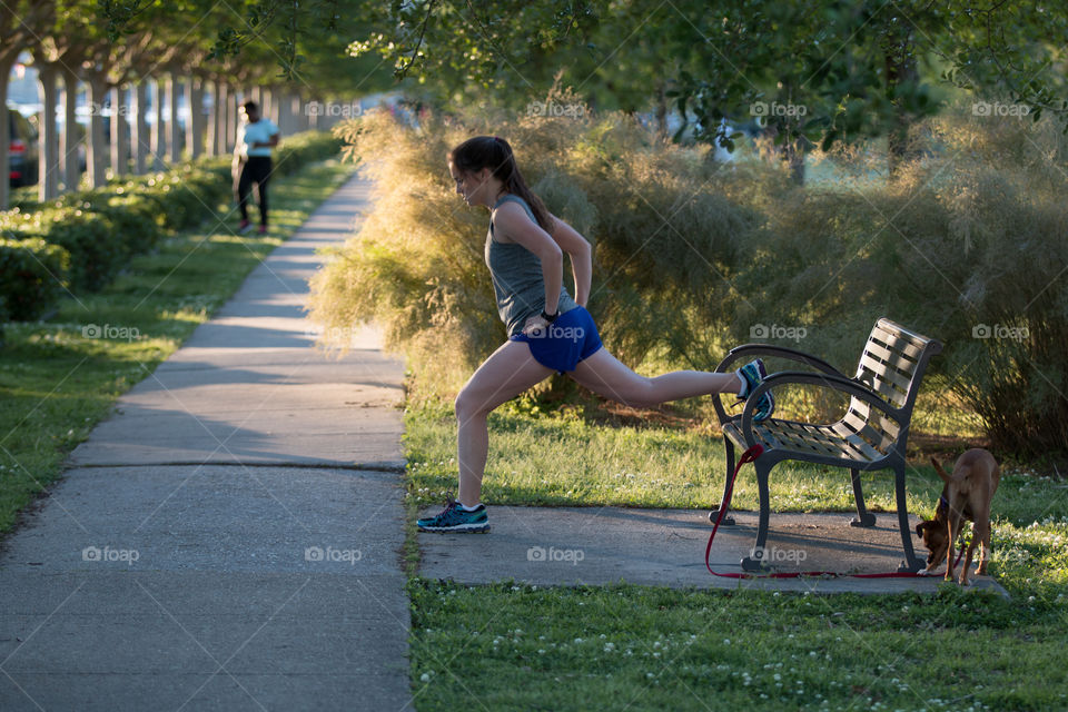 Girl, People, Road, Runner, Adult