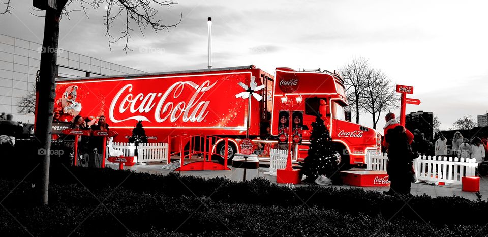 Coca Cola truck in Kingston Upon Hull 2017