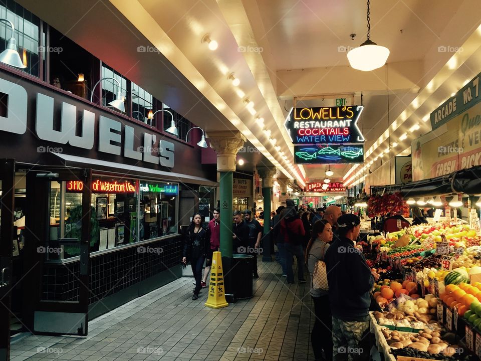 Pike Place Market walkway - Seattle