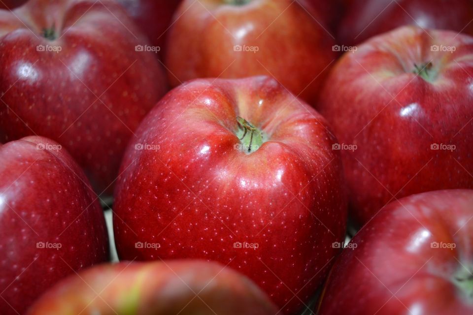 Full frame of red apple