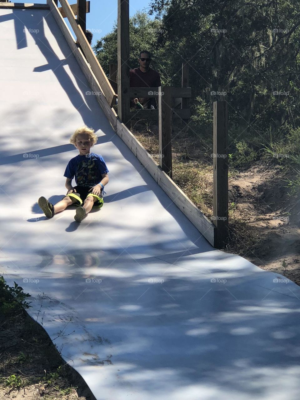 Going Down the Big Slide