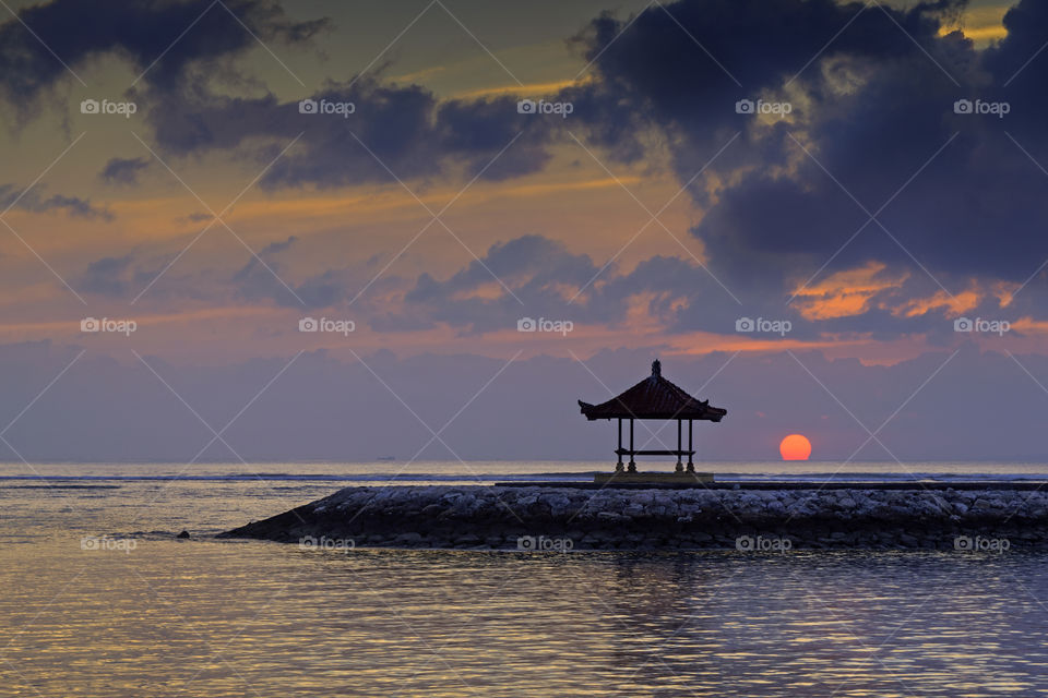 Sunrise in the Island Bali