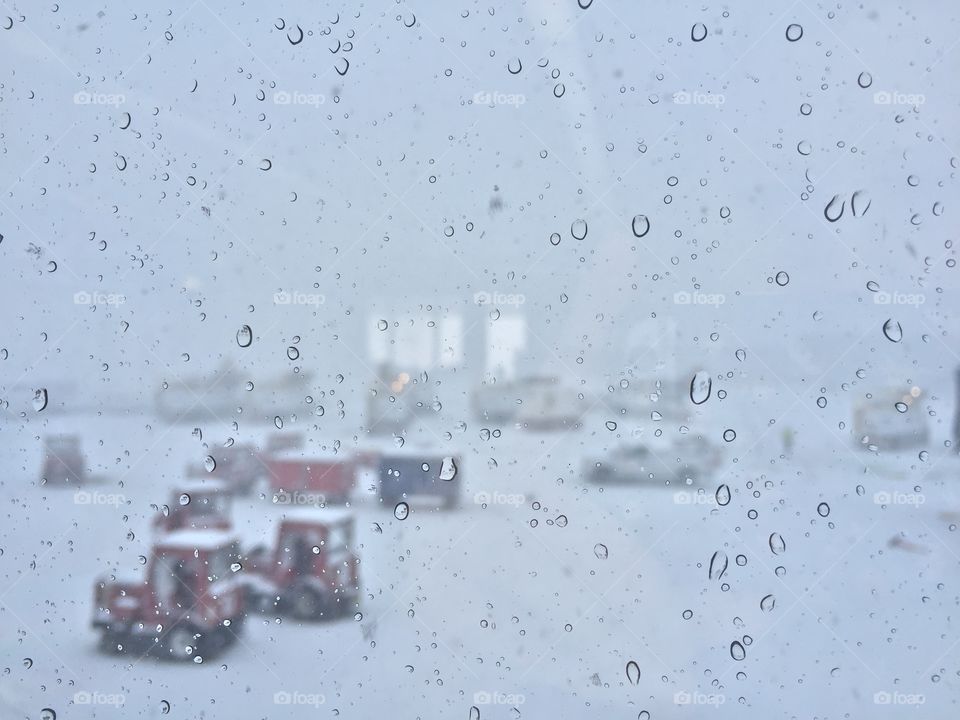 Snowy window