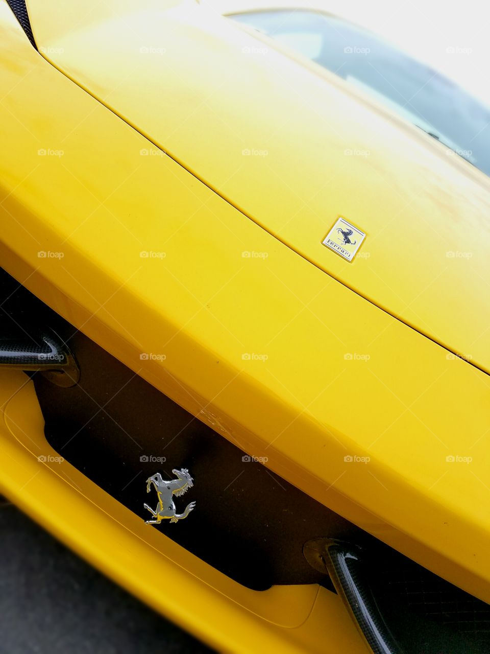 yellow Ferrari