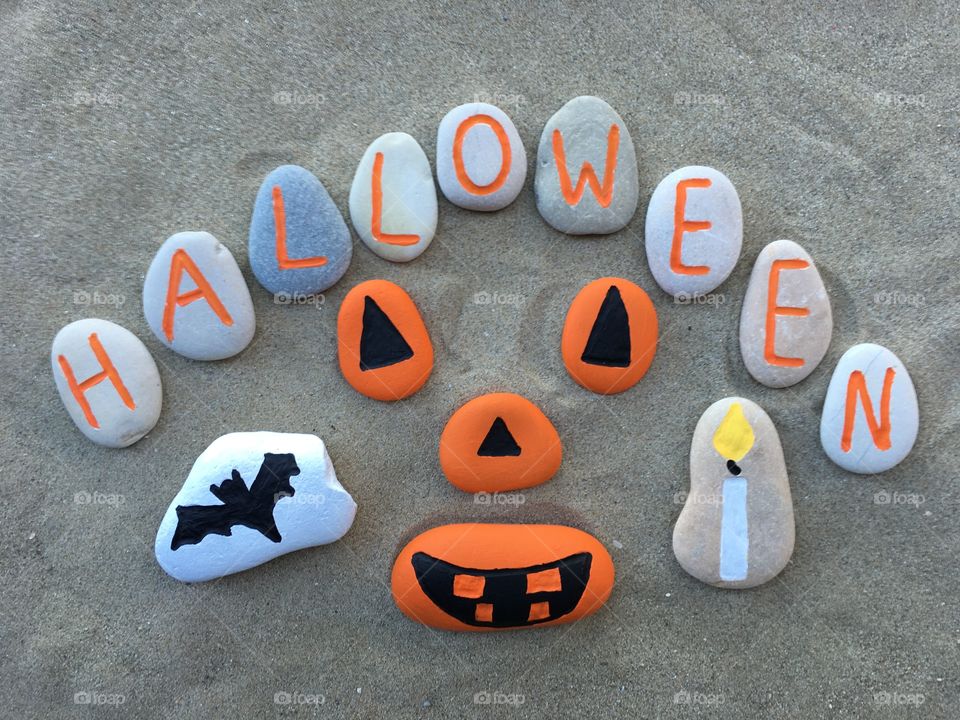 Halloween party symbols