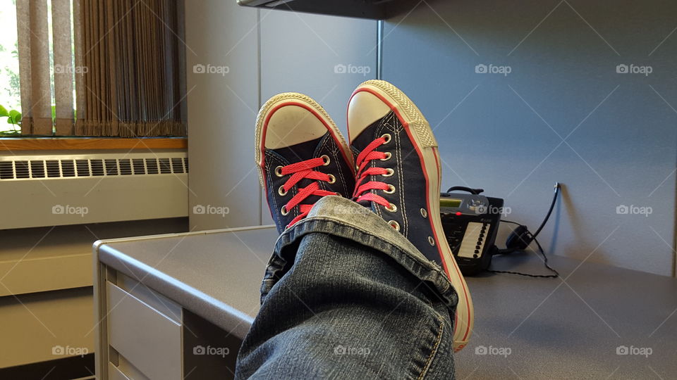 converse in the office