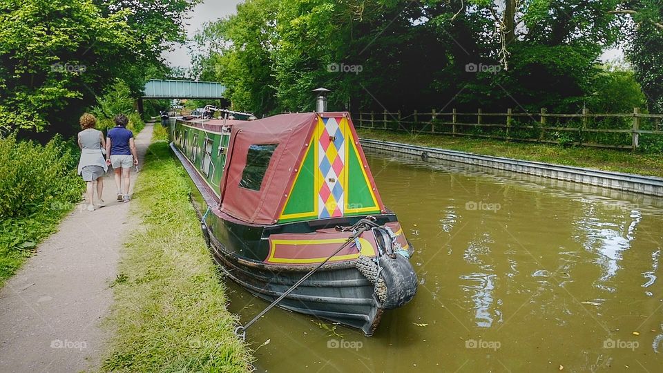 Canal. English canal on a summers day