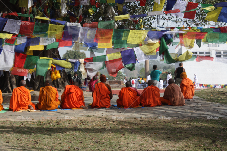 india buddhism prayer monks by izabela.cib