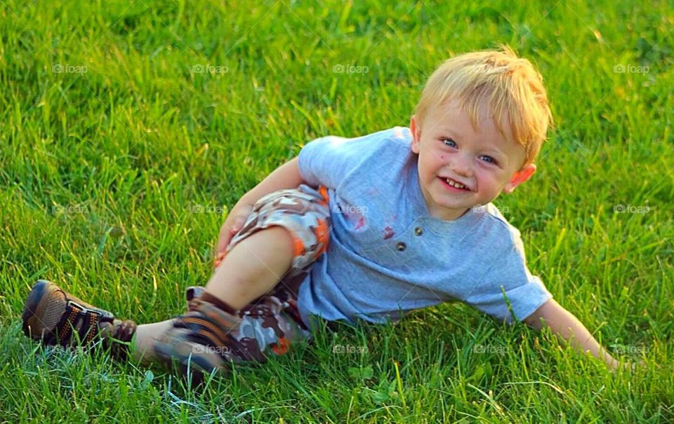 Posing in the Grass