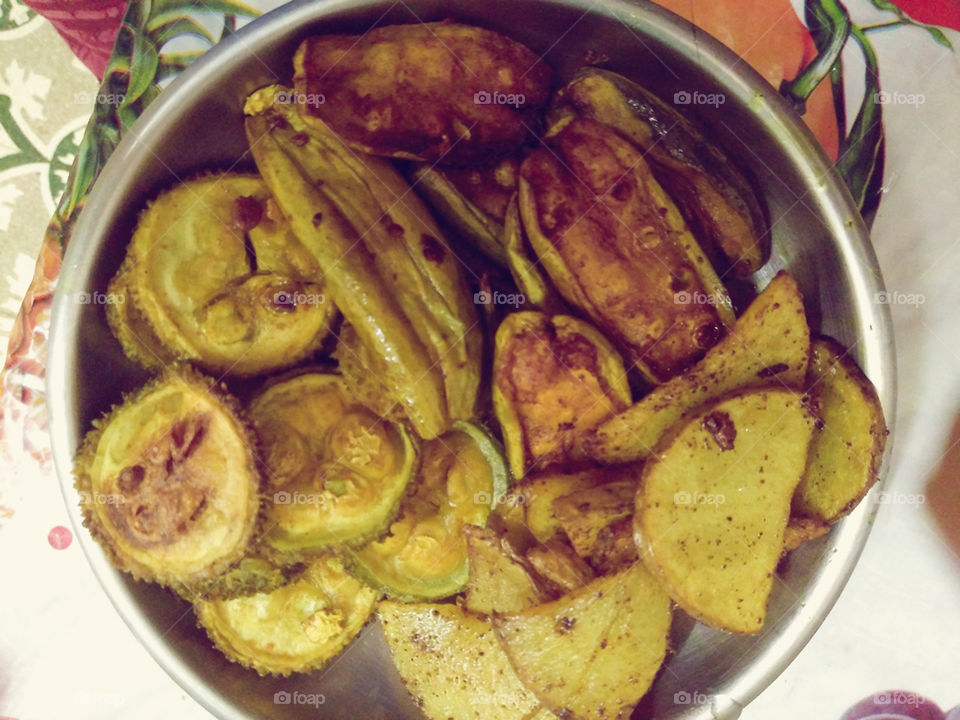 Fry veggies