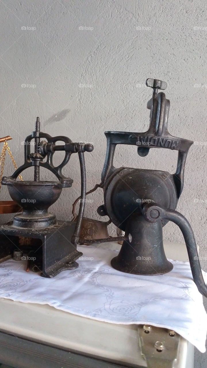 old coffee grinder