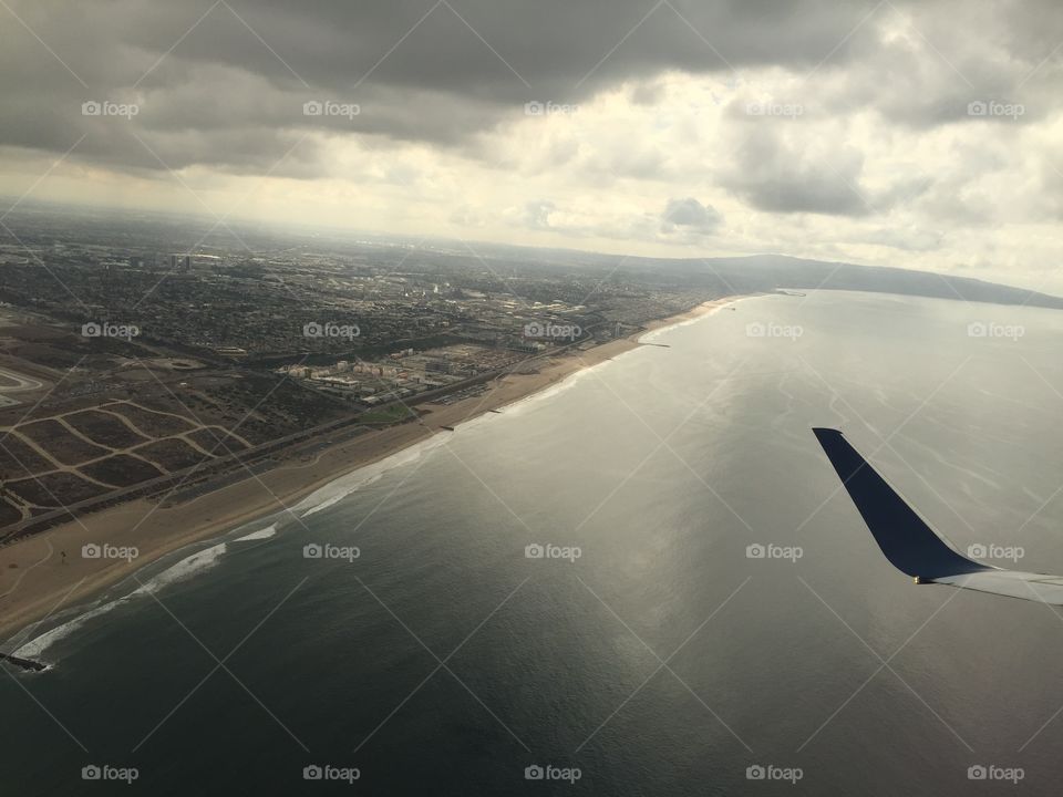 Beautiful view from a plane 