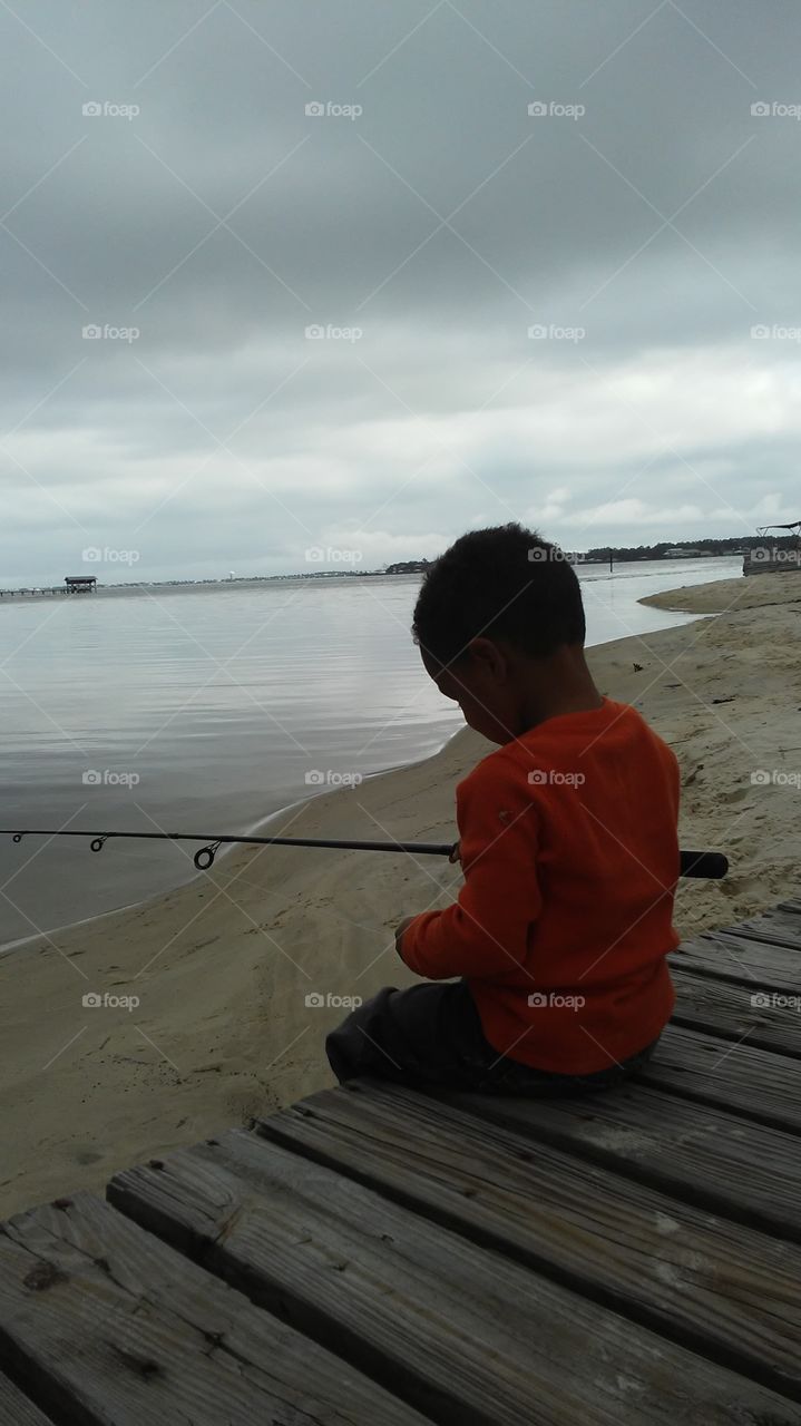 Fisherman in training