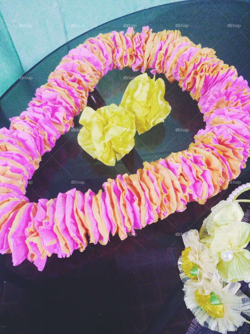 My mom made a Hawaiian Lei and I just wanted to share it 🌸