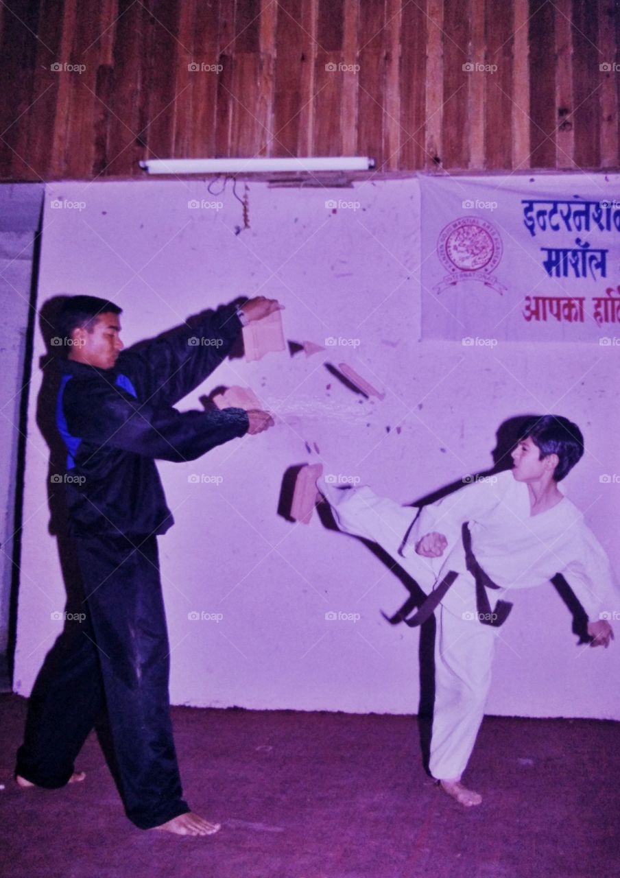 during my childhood days I was a marshall arts expert...this is one of the snaps of it..