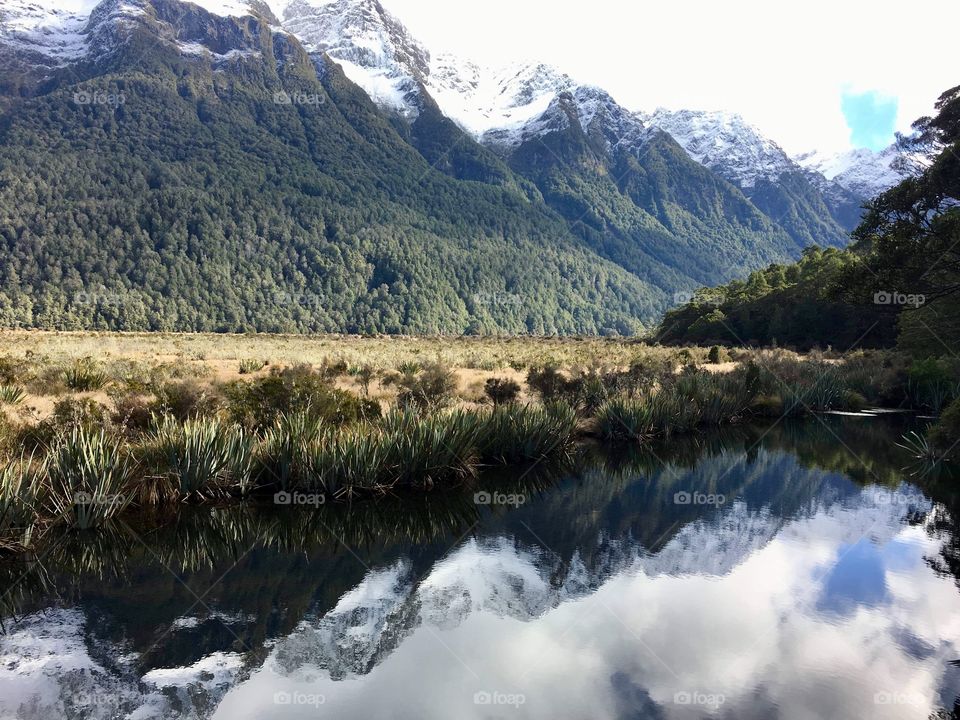 Mirror lake - Near Queenstown, New Zealand