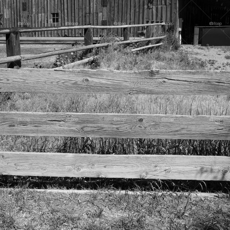 An old weathered barn in the fields in the rural countryside of Oregon.