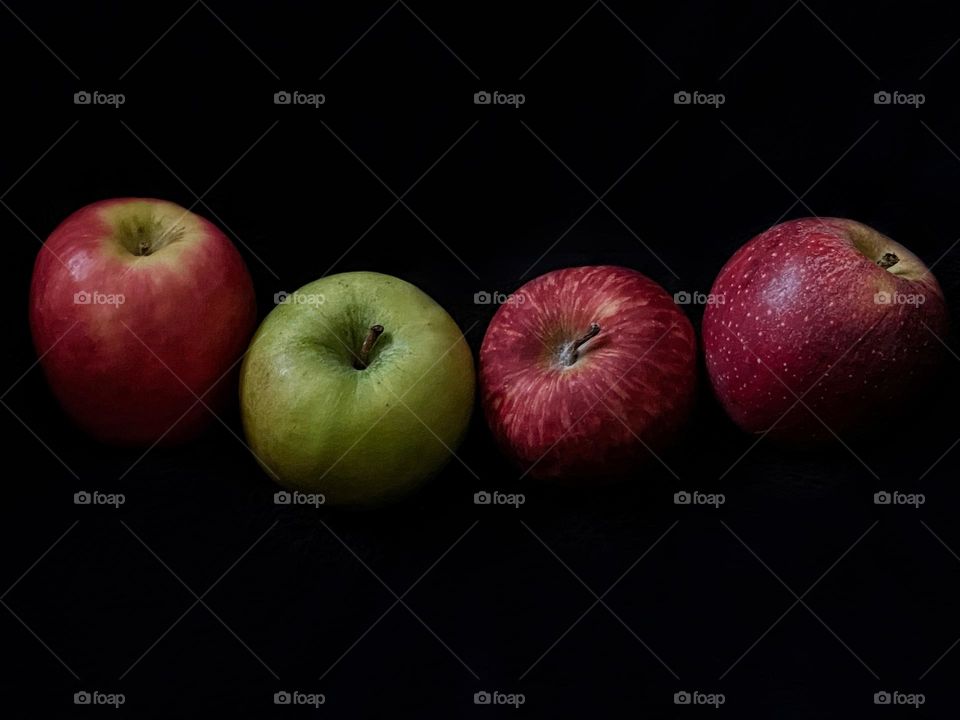 Four apples