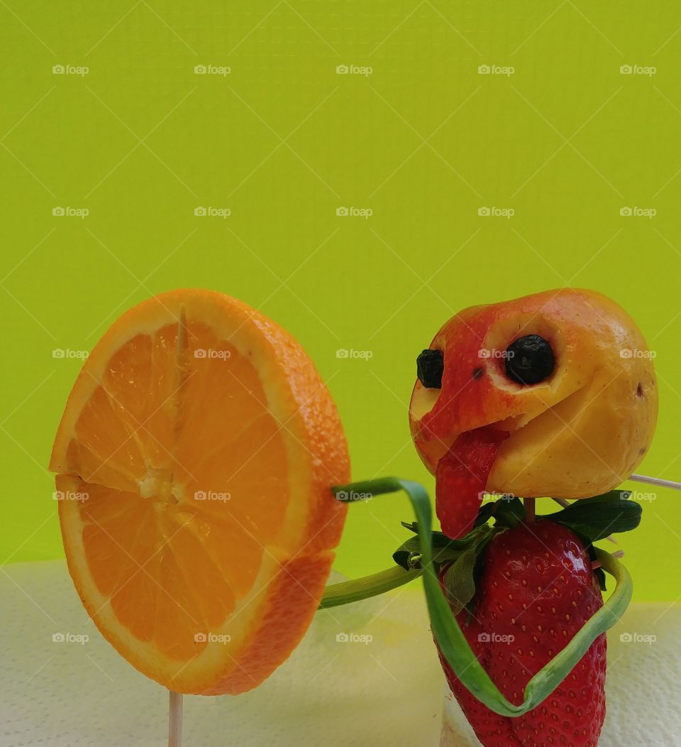 Früchre summer fruit orange erdbeere apfel apple