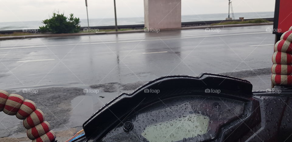 Ride through rain