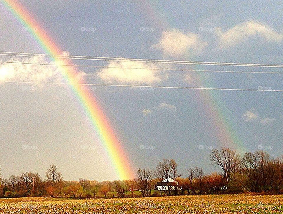 Farm at the end of the rainbow