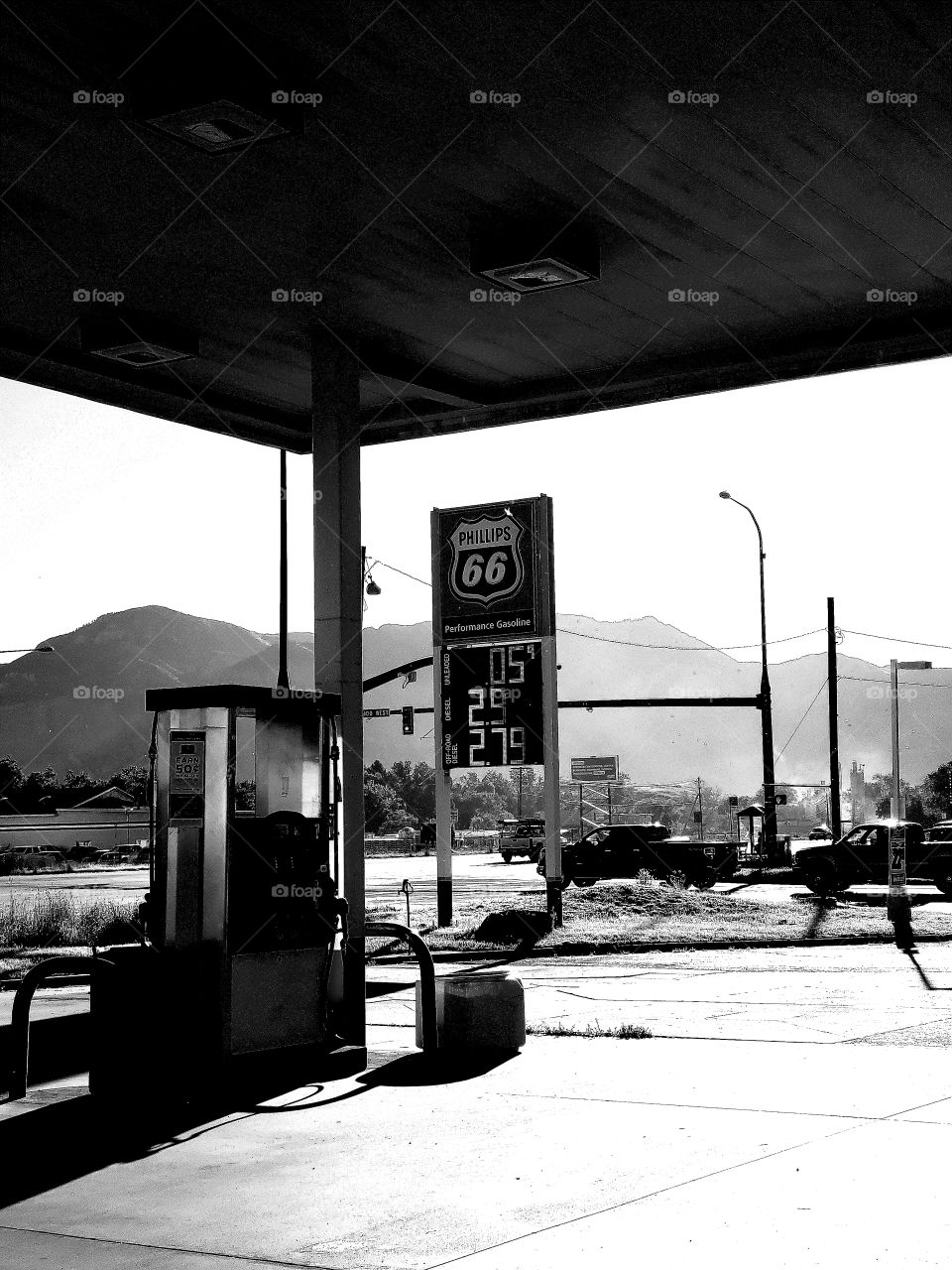 gas station